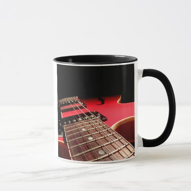 Caneca Da guitarra do fim vermelho original elétrico (Direita)