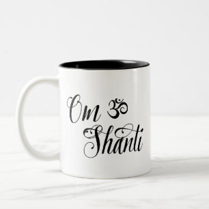 Caneca da ioga do OM Shanti