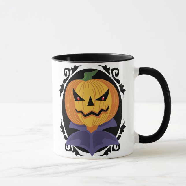 Caneca da Jack-o-lanterna do vintage (Direita)