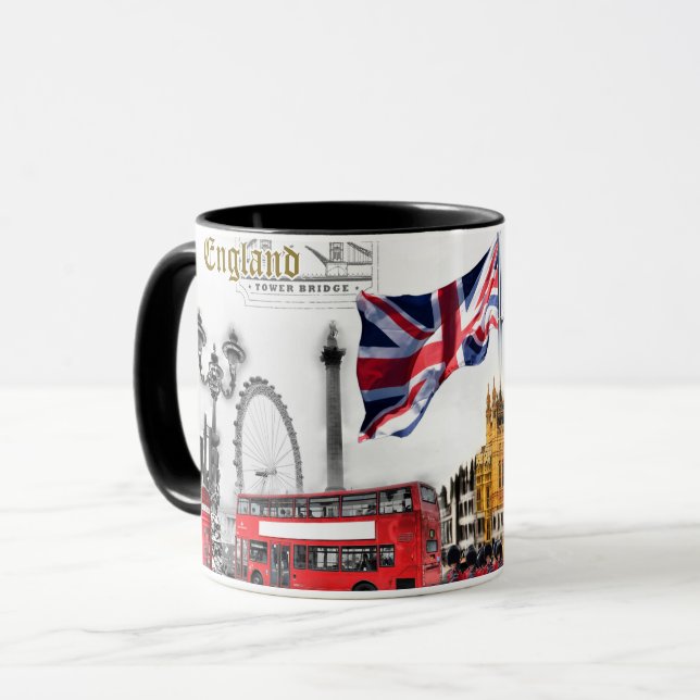 Caneca da lembrança de Londres (Frente Esquerda)