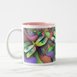 Caneca da libélula (Pastels)