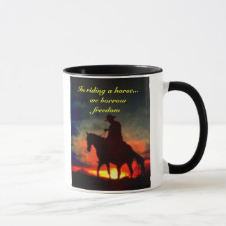 Caneca da liberdade do vaqueiro