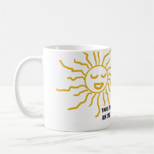 Caneca da luz do sol das citações