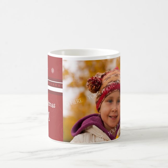 Caneca da mamã do Feliz Natal da foto (Centro)