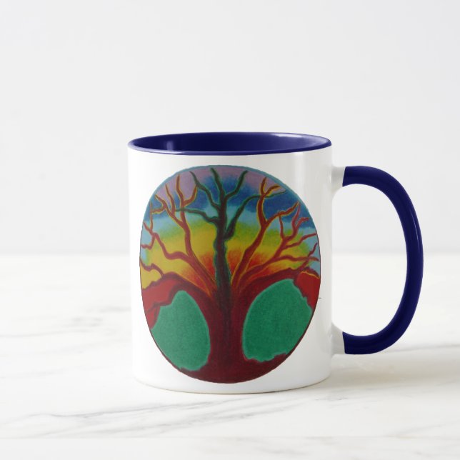 CANECA DA MANDALA DA ÁRVORE (Direita)
