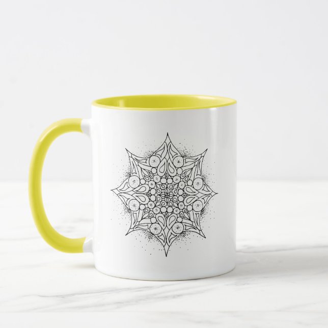Caneca da mandala de Leo (Esquerda)