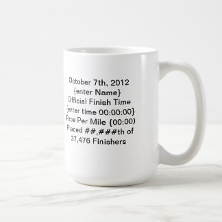 - Caneca da maratona - cidade personalizada de