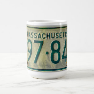 Caneca da matrícula de Massachusetts