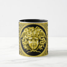 Caneca da Medusa Dourada do Império Francês