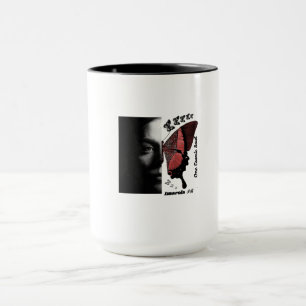 Caneca da Menina Borboleta, Caneca de Café com Est