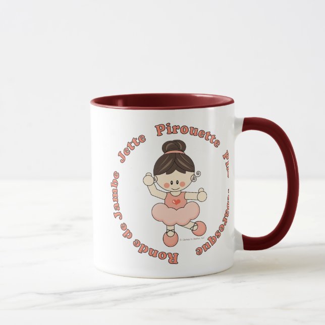 Caneca da menina da bailarina (Direita)