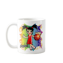 caneca da menina do basquetebol