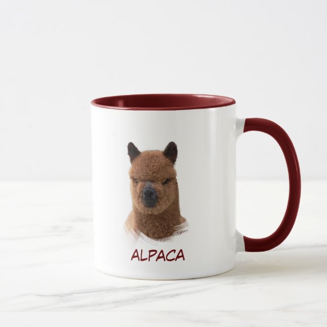 Caneca da menina do calendário da alpaca (Direita)