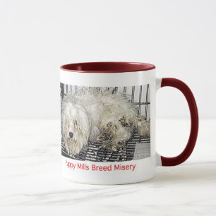 Caneca da miséria da raça dos moinhos do filhote