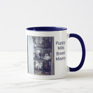 Caneca da miséria da raça dos moinhos do filhote
