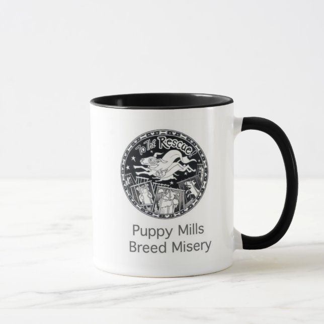 Caneca da miséria da raça dos moinhos do filhote (Direita)