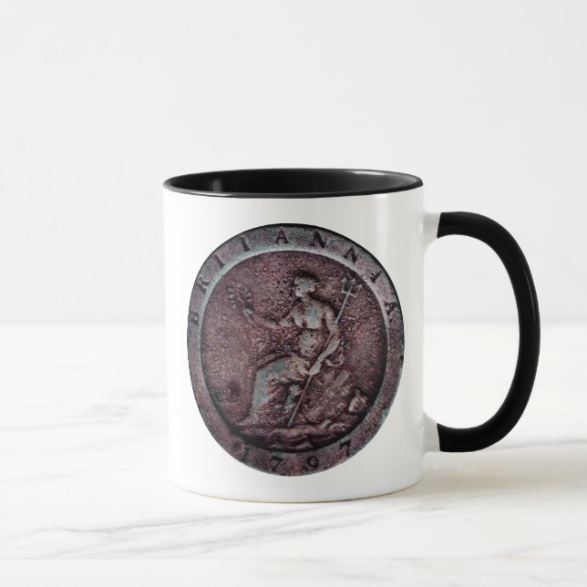 Caneca da moeda de um centavo do "cartwheel" de (Direita)