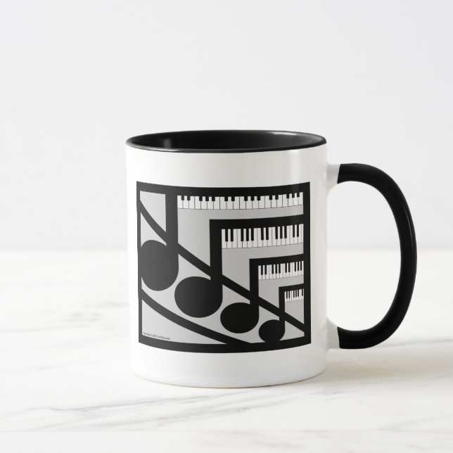 Caneca da música do piano (Direita)