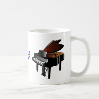 caneca da música do piano