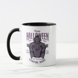 Caneca da Noite do Vampiro de Halloween – Gótico A