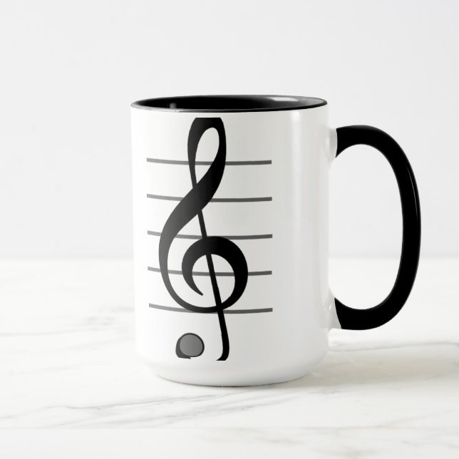 Caneca da nota musical de Clef de triplo (Direita)