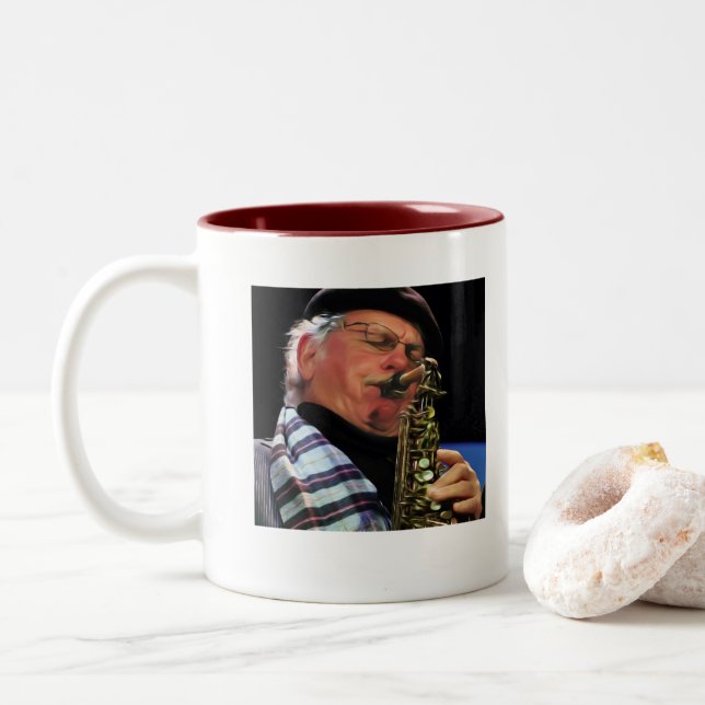 Caneca da orquestra da loucura do alto do Cole de (Com Donut)