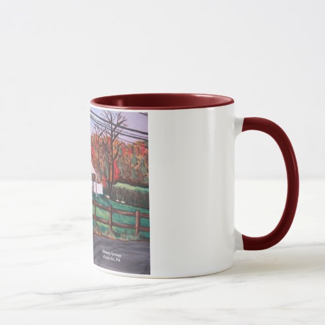Caneca da paisagem da fazenda (Direita)