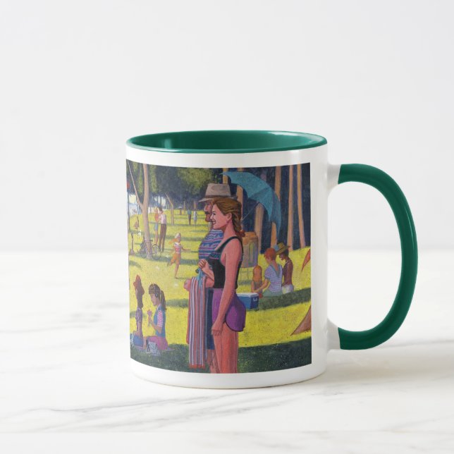 Caneca da paródia de Seurat (Direita)