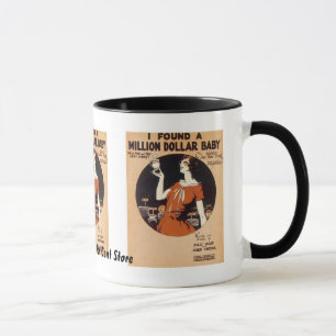 Caneca da partitura do vintage
