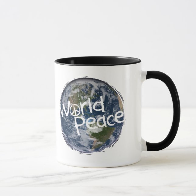 Caneca da paz de mundo (Direita)