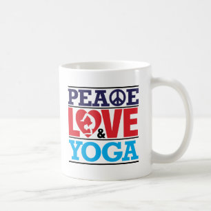 Caneca da paz, do amor e da ioga