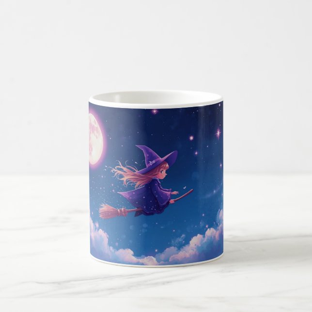 Caneca da Pequena Bruxa | Xícara de Café Céu Notur (Centro)
