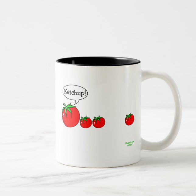 Caneca da piada da ketchup (Direita)