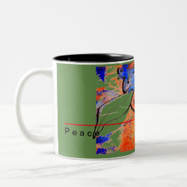 Caneca da pomba da paz para o esforço de hoje