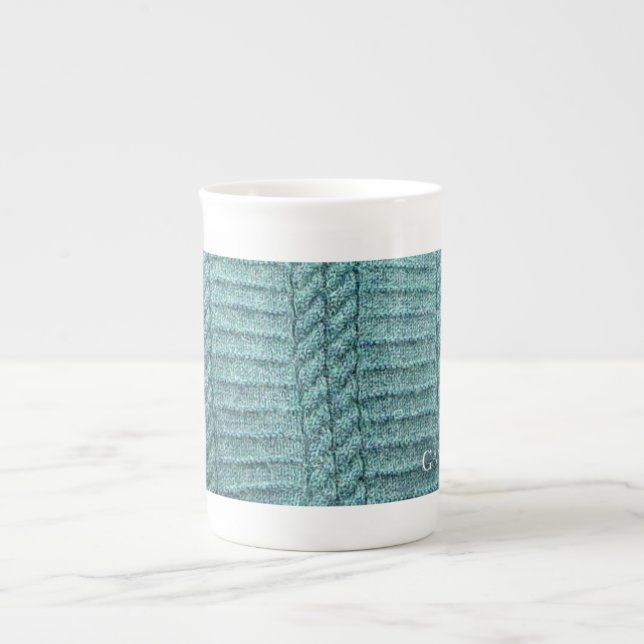 Caneca da porcelana de osso da nação de Gansey (Frente)