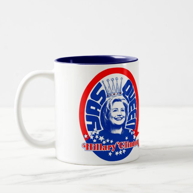 Caneca da rainha de Hillary Clinton Yas (Esquerda)