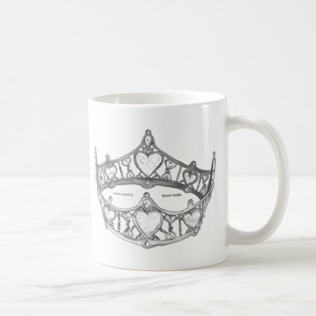 Caneca da Rainha Silver do Coração de Tiara (Direita)