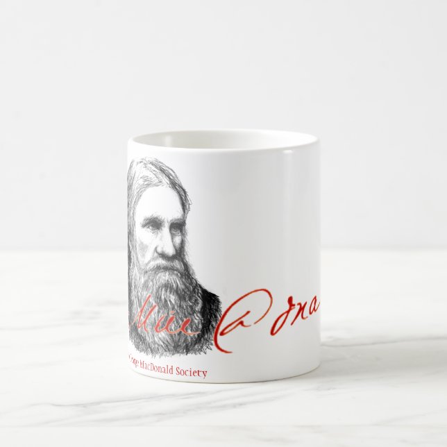 Caneca da Retrato-Assinatura de George MacDonald (Centro)