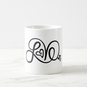 Caneca da rotulação do amor