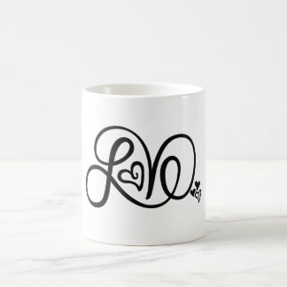 Caneca da rotulação do amor