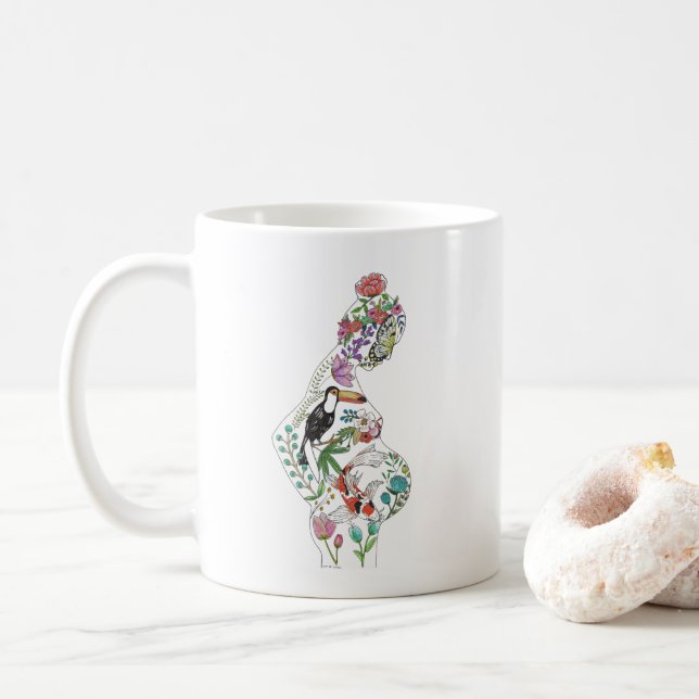 Caneca da silhueta (Com Donut)