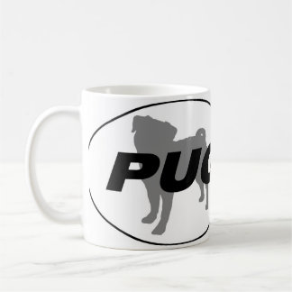 Caneca da silhueta do Pug