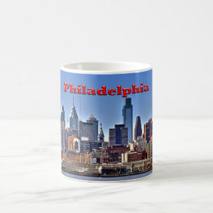Caneca da skyline de Philadelphfia "HDR"