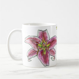 Caneca da sobrecarga da flor