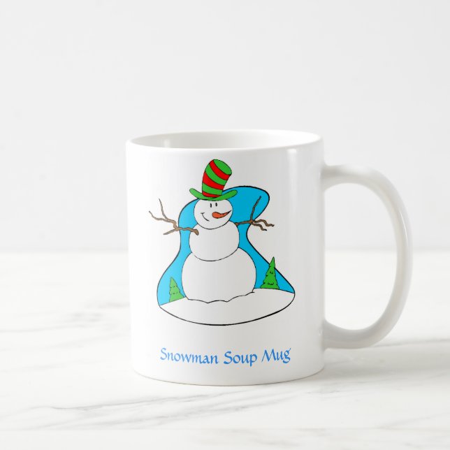 Caneca da sopa do boneco de neve (Direita)