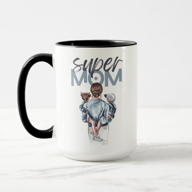 Caneca da Super Mãe (Esquerda)