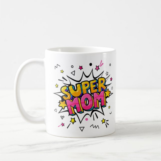 Caneca da Super Mãe (Esquerda)