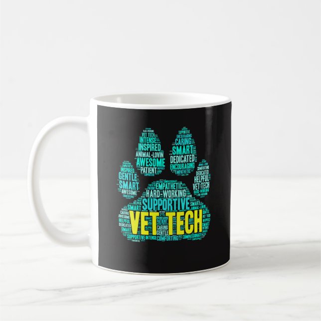 Caneca da tecnologia do veterinário - nuvem legal (Esquerda)