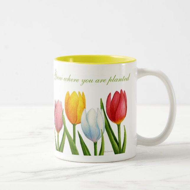 Caneca da tulipa do primavera (Direita)