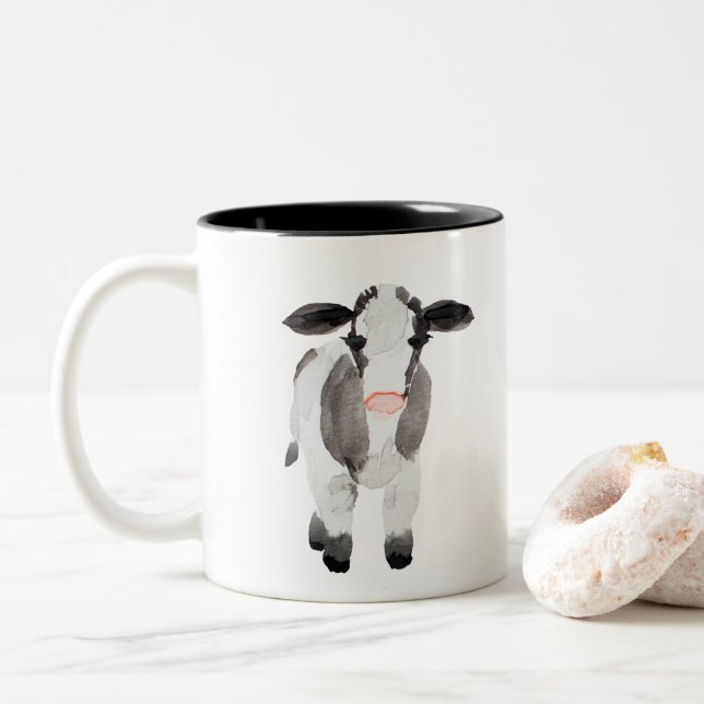 Caneca da vaca da casa da quinta (Com Donut)